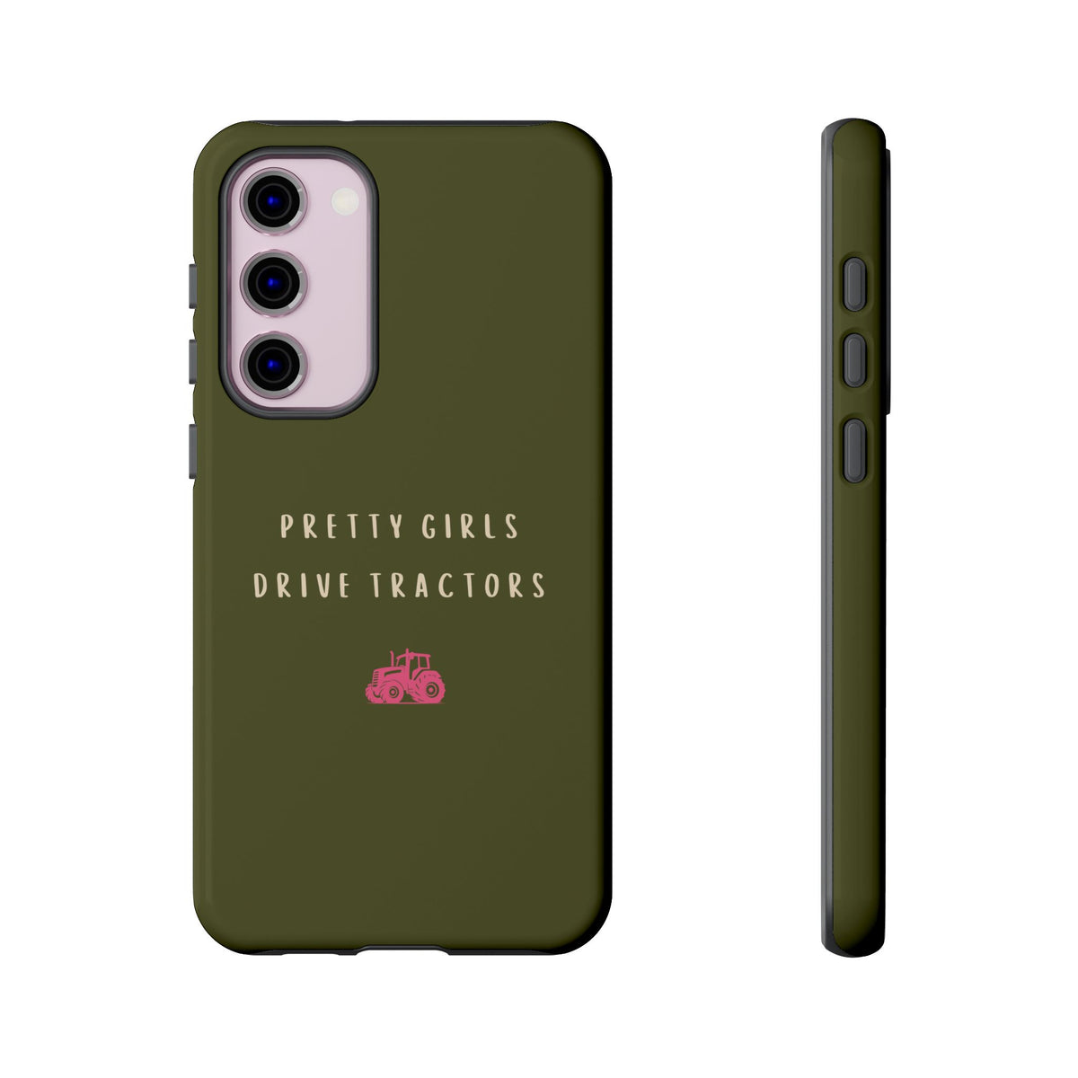 Green & Pink Pretty Girls Drive Tractors Case