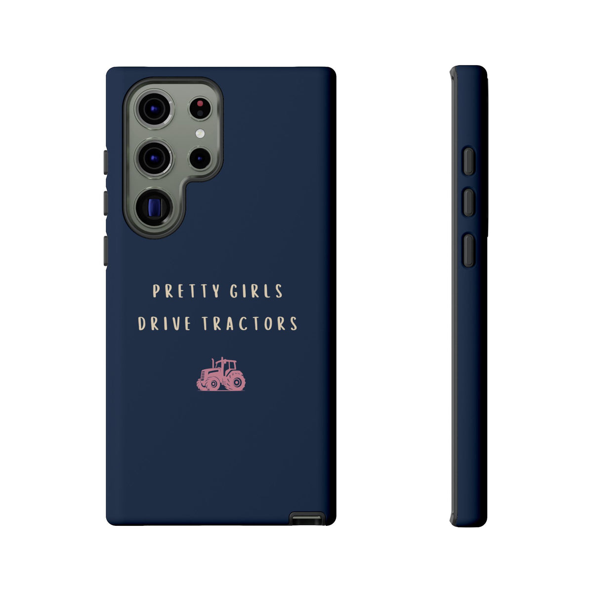 Navy & Pink 'Pretty Girls Drive Tractors' Case