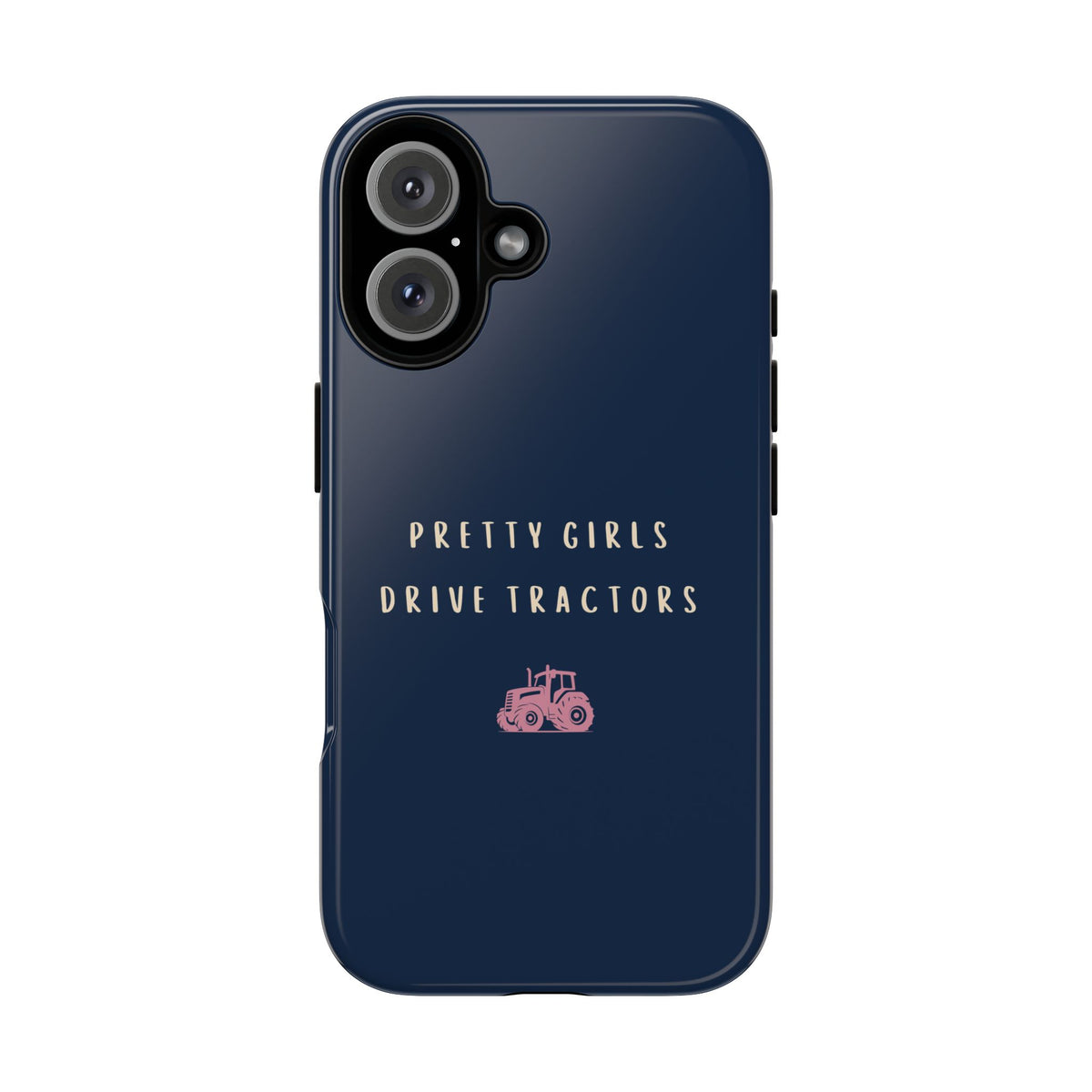 Navy & Pink 'Pretty Girls Drive Tractors' Case