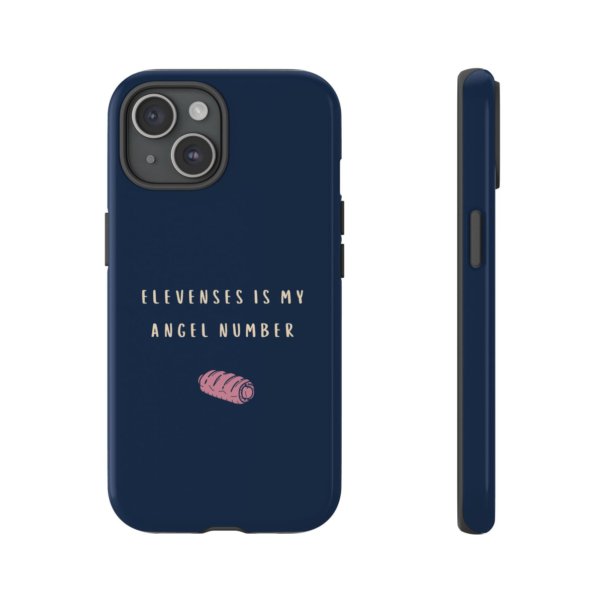 Navy & Pink 'Elevenses Is My Angel Number' Case