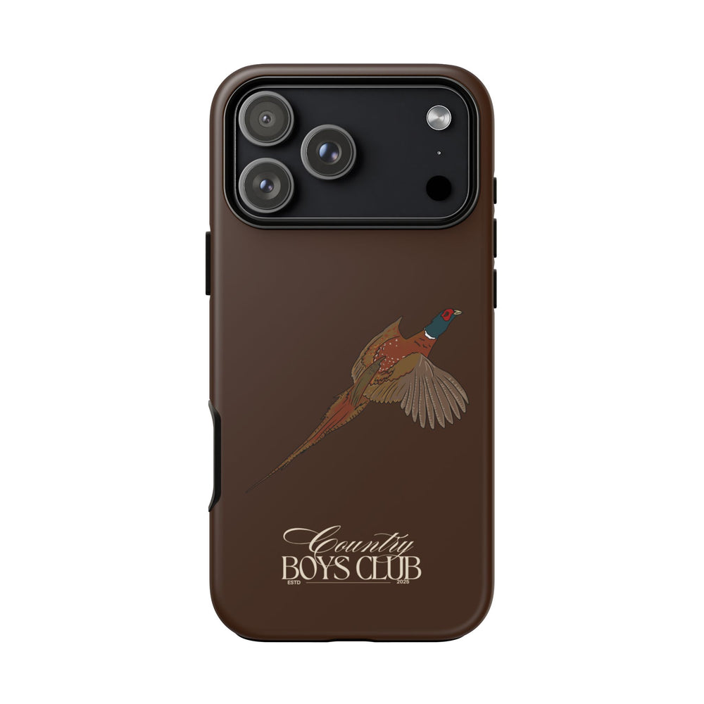 Chestnut Brown 'Country Boys Club Pheasant' Case  | CBC x Country Cases