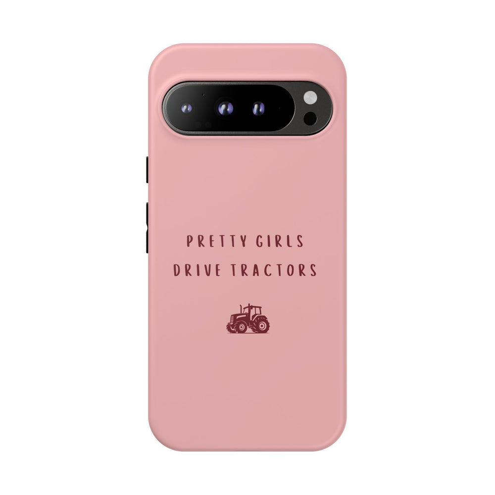 Pink & Burgundy 'Pretty Girls Drive Tractors' Case
