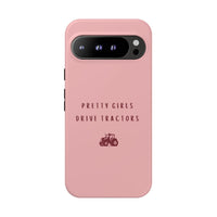 Pink & Burgundy 'Pretty Girls Drive Tractors' Case