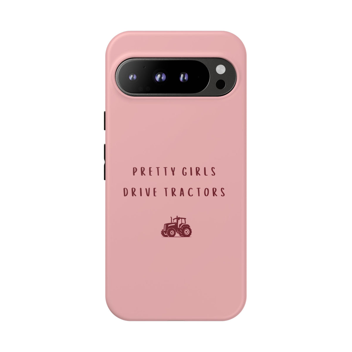 Pink & Burgundy 'Pretty Girls Drive Tractors' Case