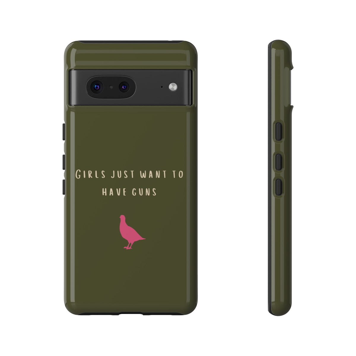 Green & Pink 'Girls Just Want To Have Guns' Case (Partridge)