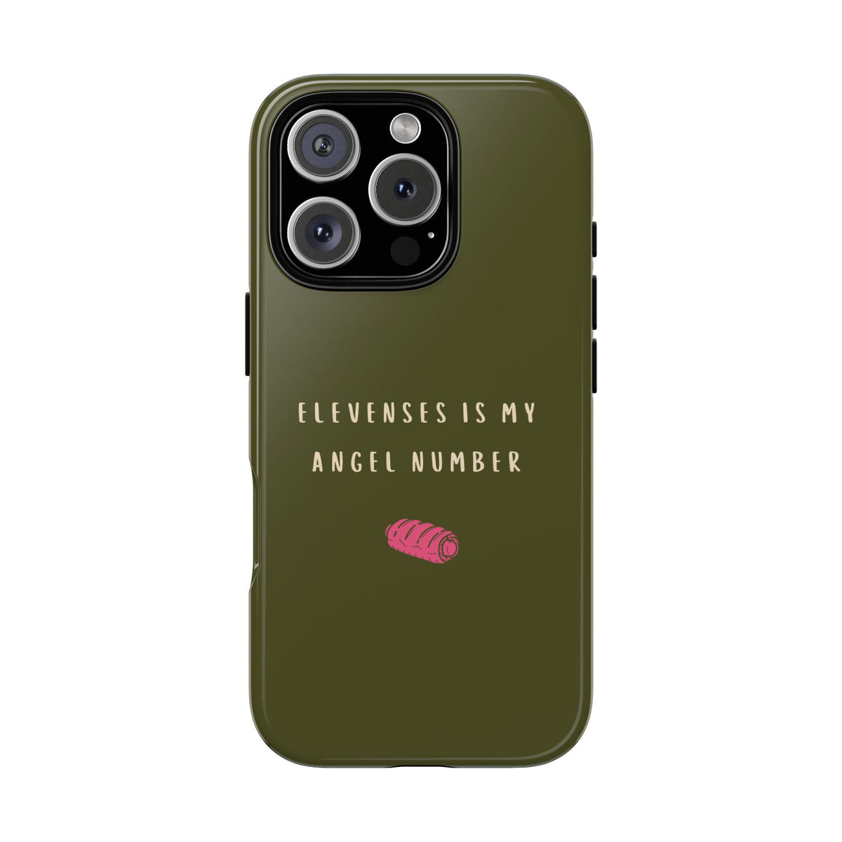 Green & Pink 'Elevenses Is My Angel Number' Case