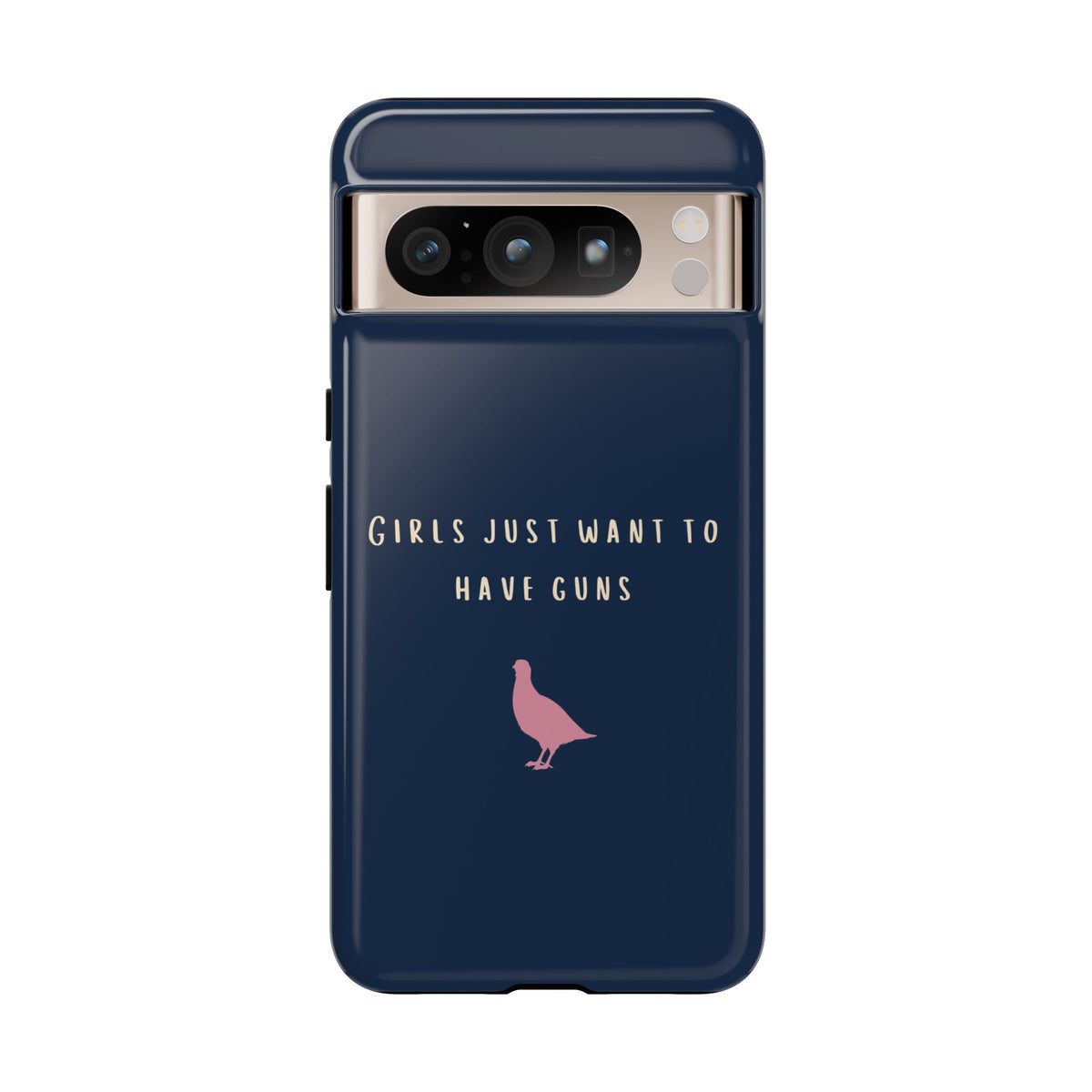 Navy & Pink 'Girls Just Want To Have Guns' Case (Partridge)