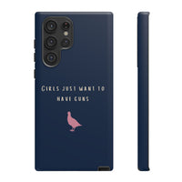 Navy & Pink 'Girls Just Want To Have Guns' Case (Partridge)