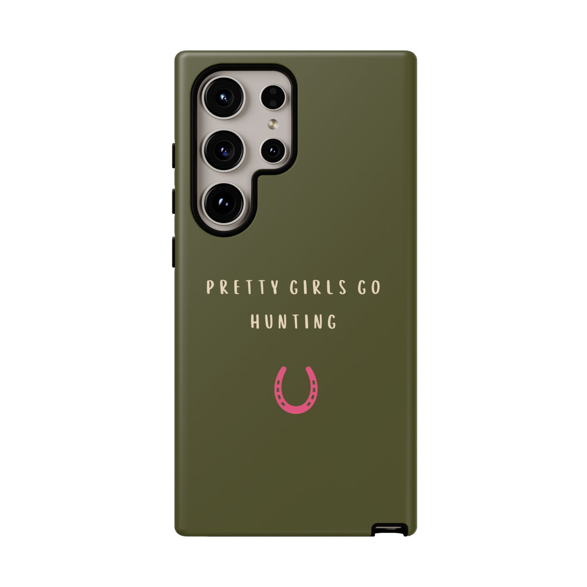 Green & Pink 'Pretty Girls Go Hunting' (Horse Shoe)