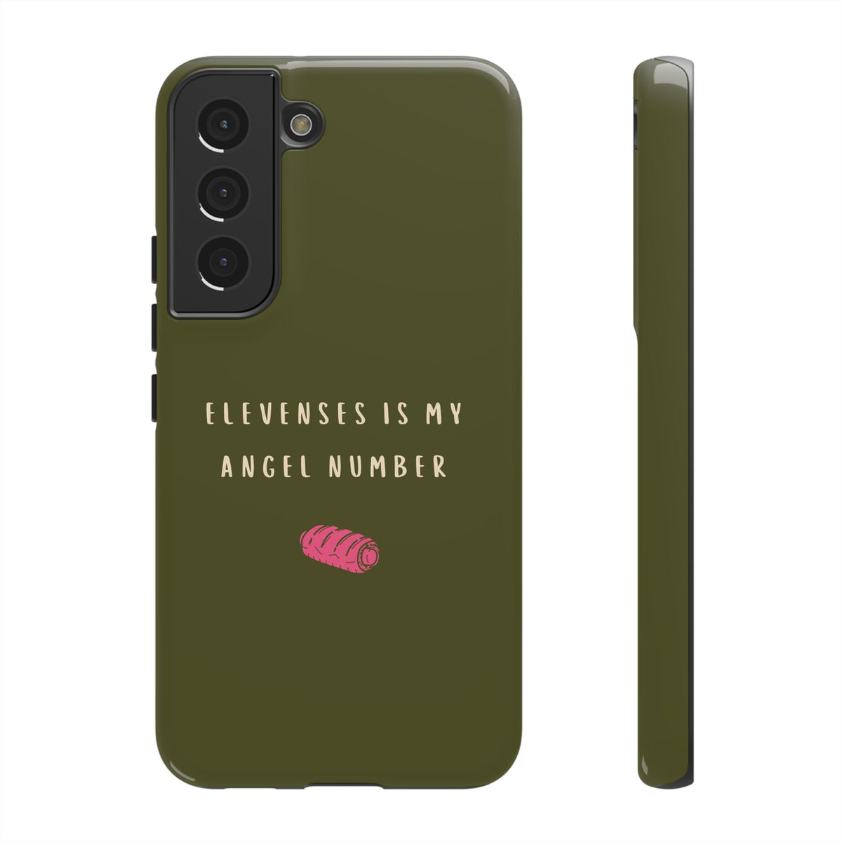 Green & Pink 'Elevenses Is My Angel Number' Case