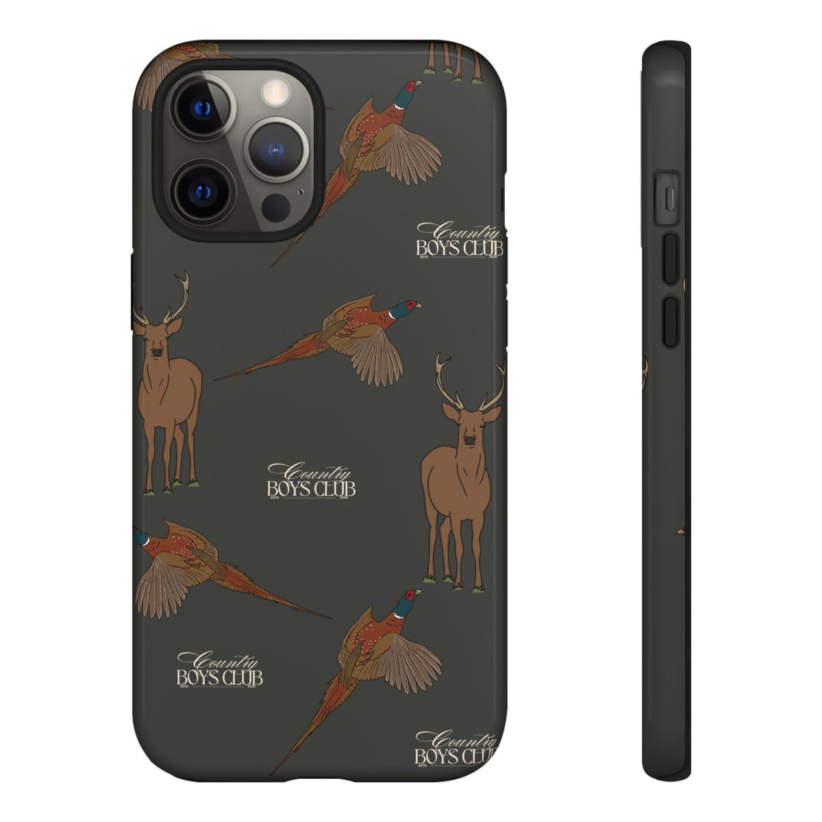 Charcoal 'Boys Stags & Pheasants' Case  | CBC x Country Cases
