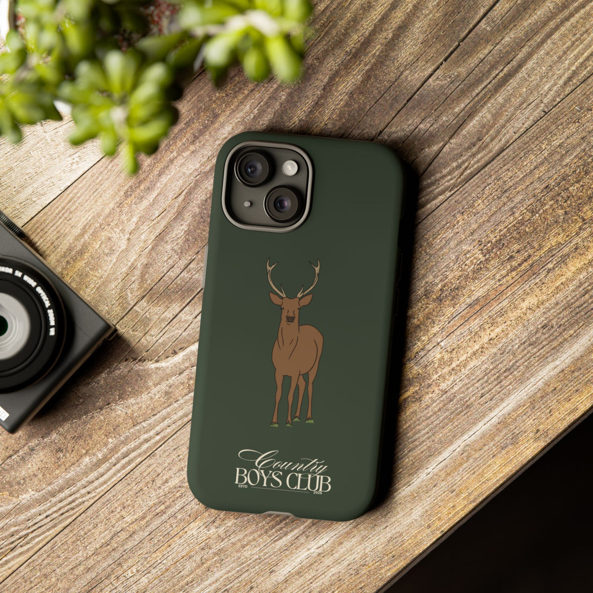 Field Green 'Country Boys Club Stag' Case  | CGC x Country Cases
