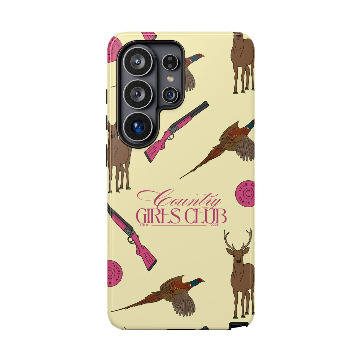 Butter Yellow 'Girls Love Guns' Case  | CGC x Country Cases