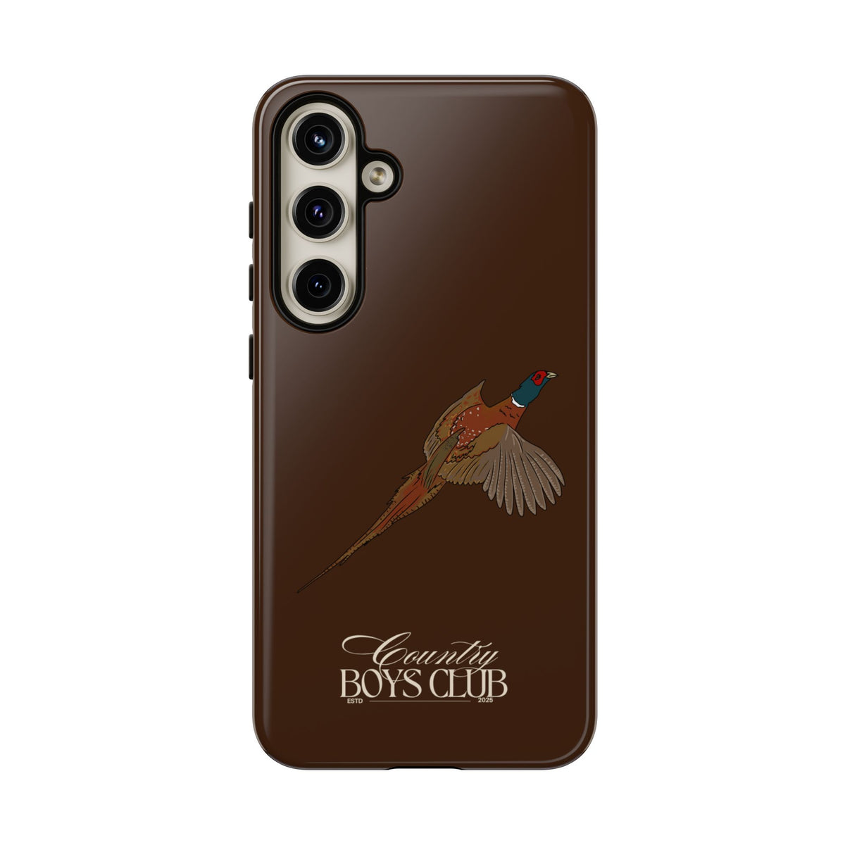 Chestnut Brown 'Country Boys Club Pheasant' Case  | CBC x Country Cases