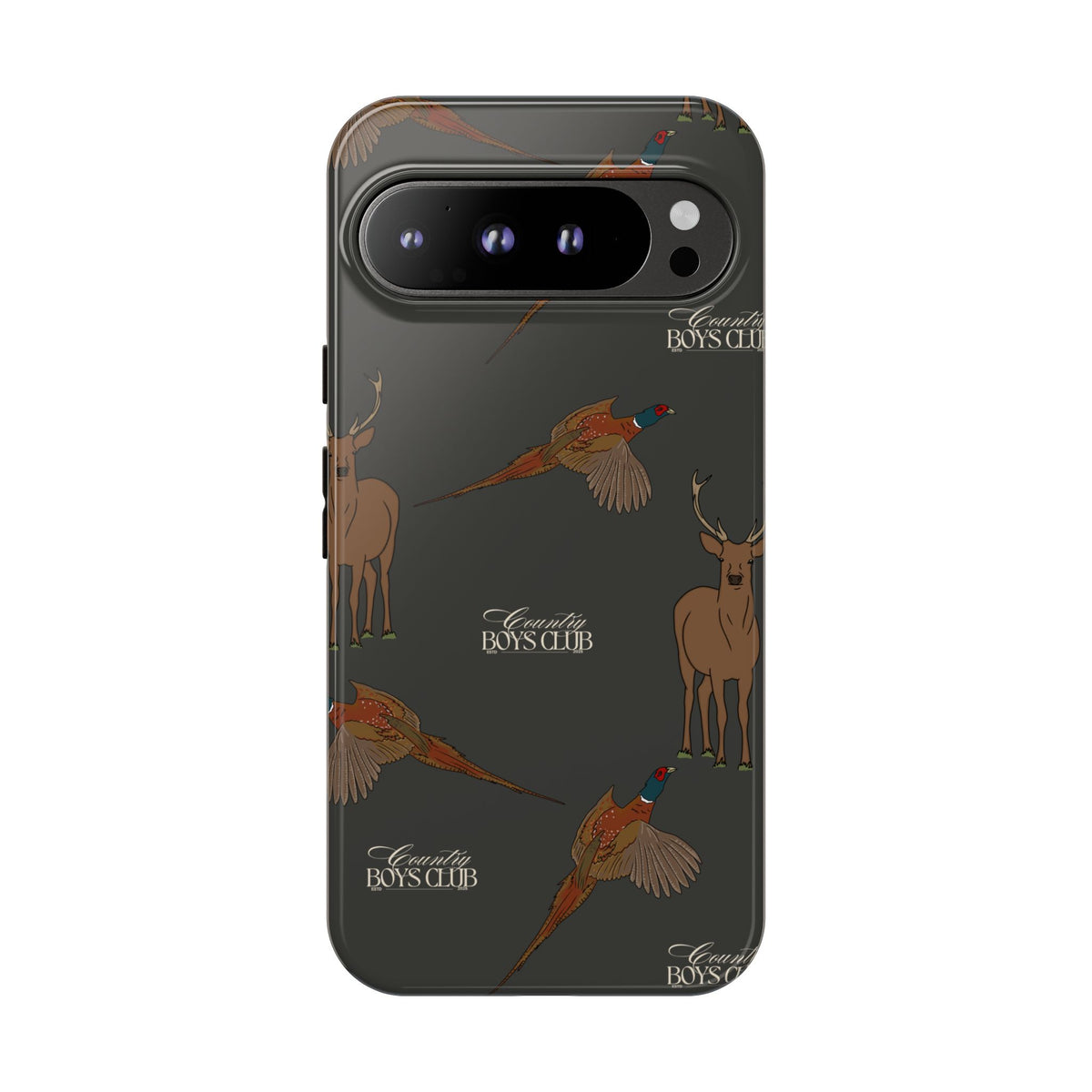 Charcoal 'Boys Stags & Pheasants' Case  | CBC x Country Cases