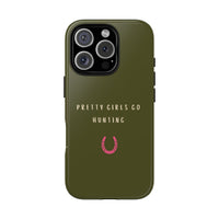 Green & Pink 'Pretty Girls Go Hunting' (Horse Shoe)
