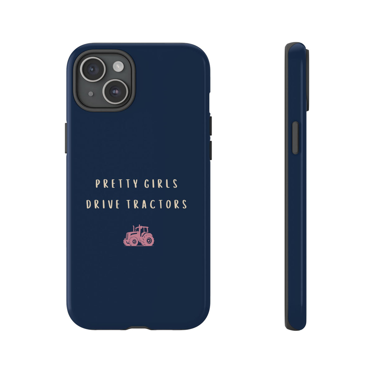 Navy & Pink 'Pretty Girls Drive Tractors' Case