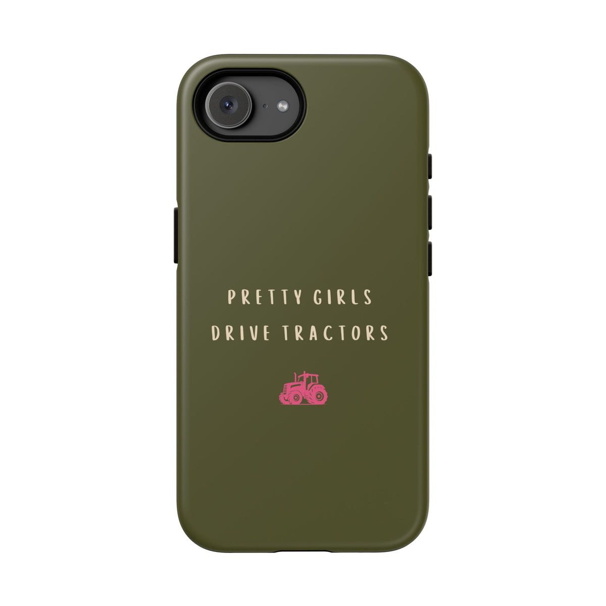 Green & Pink 'Pretty Girls Drive Tractors' Case