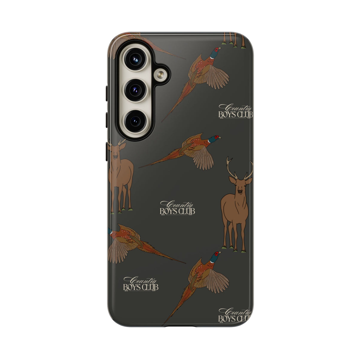 Charcoal 'Boys Stags & Pheasants' Case  | CBC x Country Cases