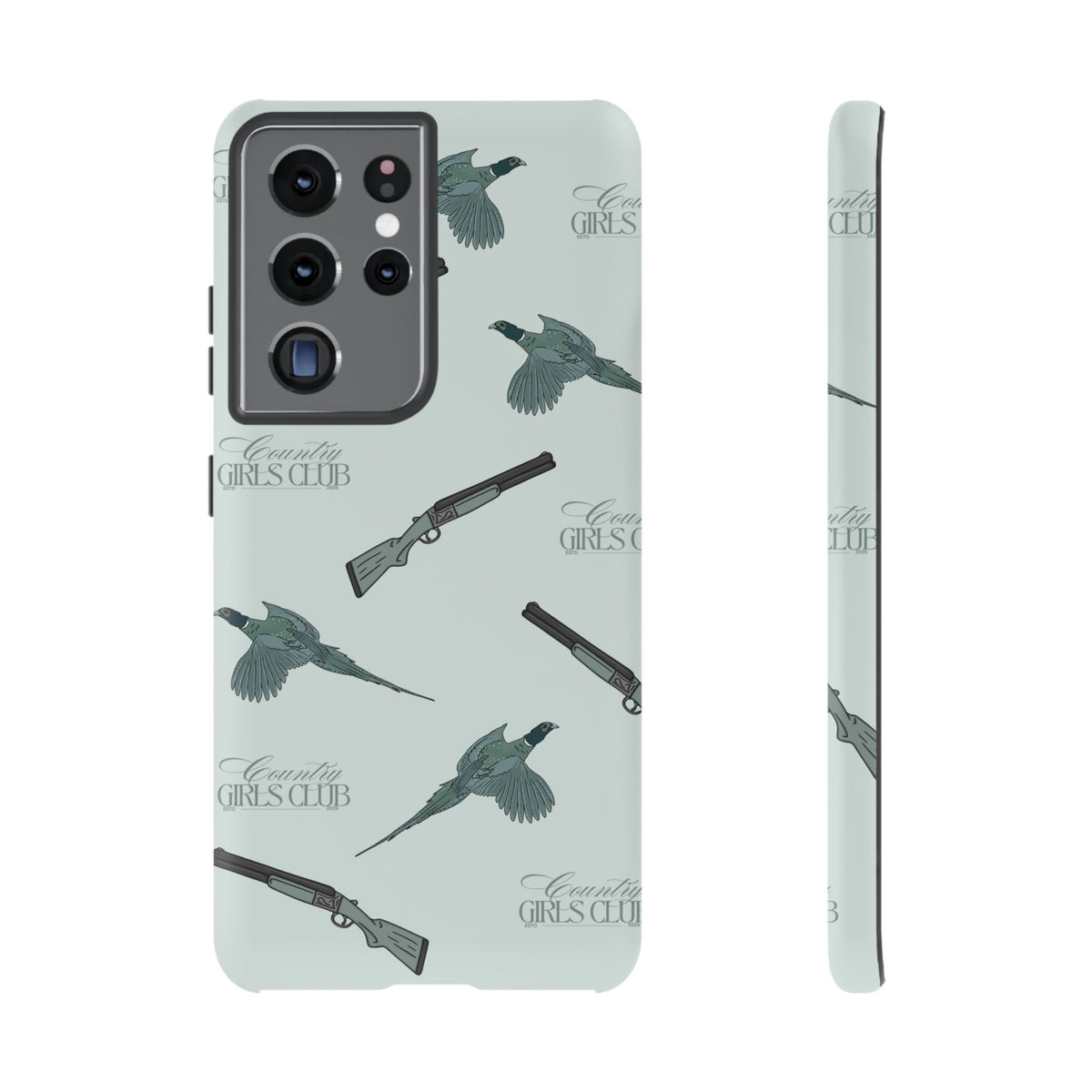 Blue 'Girls Pheasants & Shotguns' Case  | CGC x Country Cases