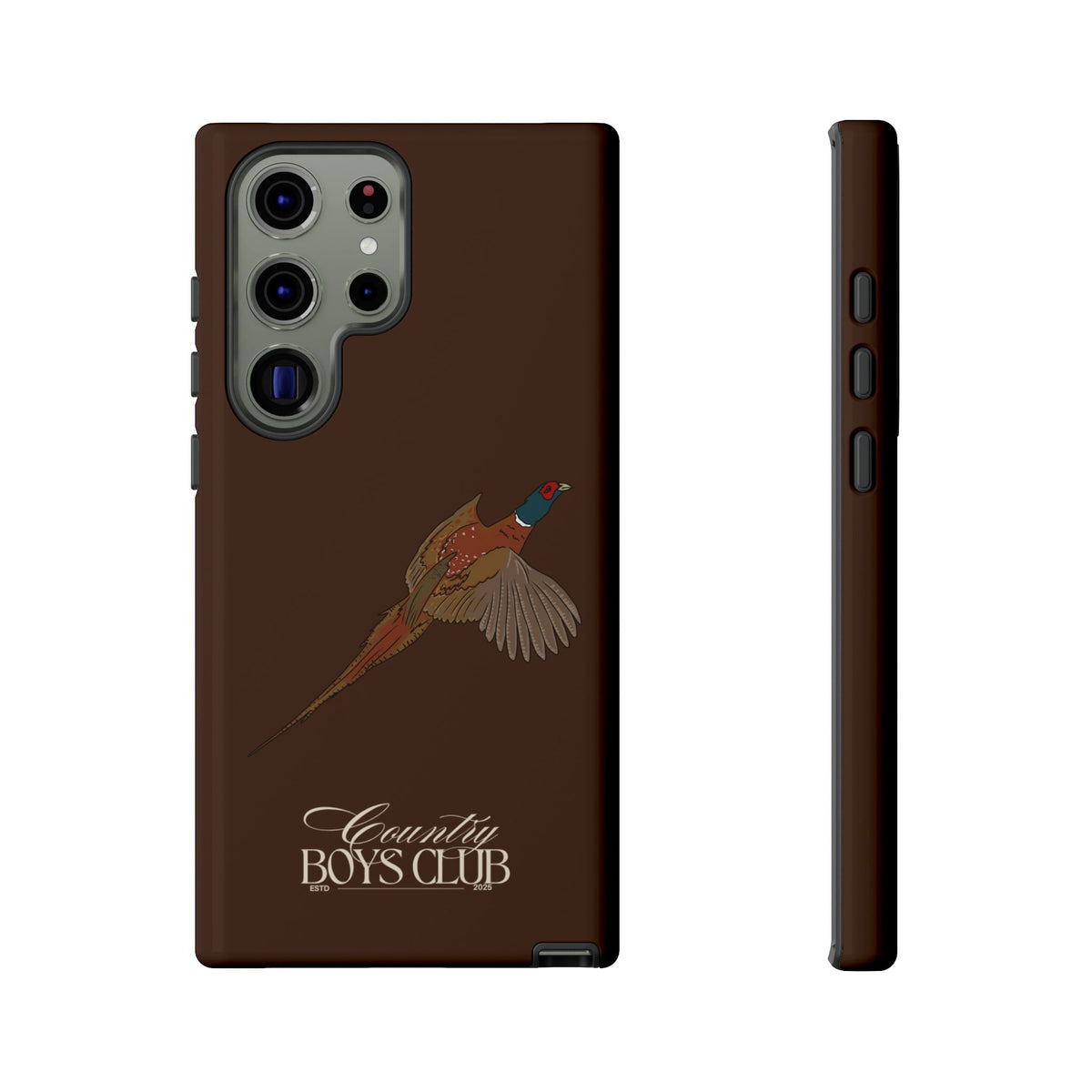 Chestnut Brown 'Country Boys Club Pheasant' Case  | CBC x Country Cases