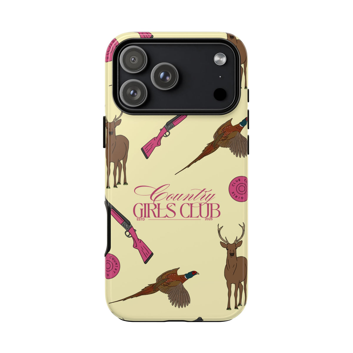 Butter Yellow 'Girls Love Guns' Case  | CGC x Country Cases