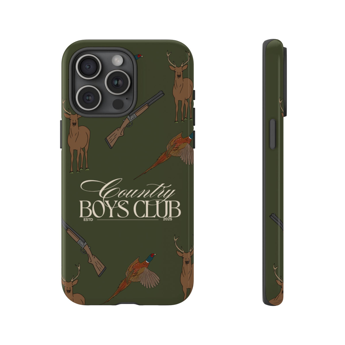 Forest Green Boys Love Guns Case  | CGC x Country Cases