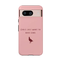 Pink & Burgundy 'Girls Just Want To Have Guns' Case (Partridge)