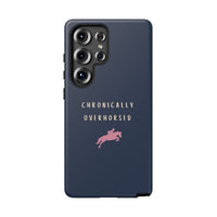 Navy & Pink "Chronically Overhorsed" Case