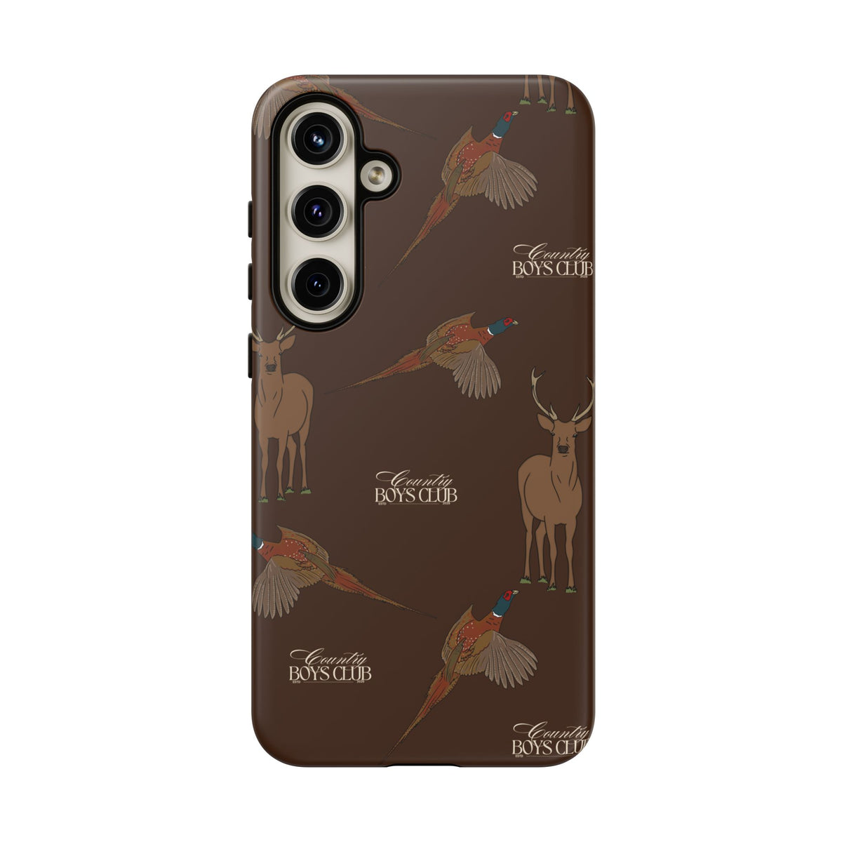 Chestnut Brown 'Boys Stags & Pheasants' Case  | CBC x Country Cases