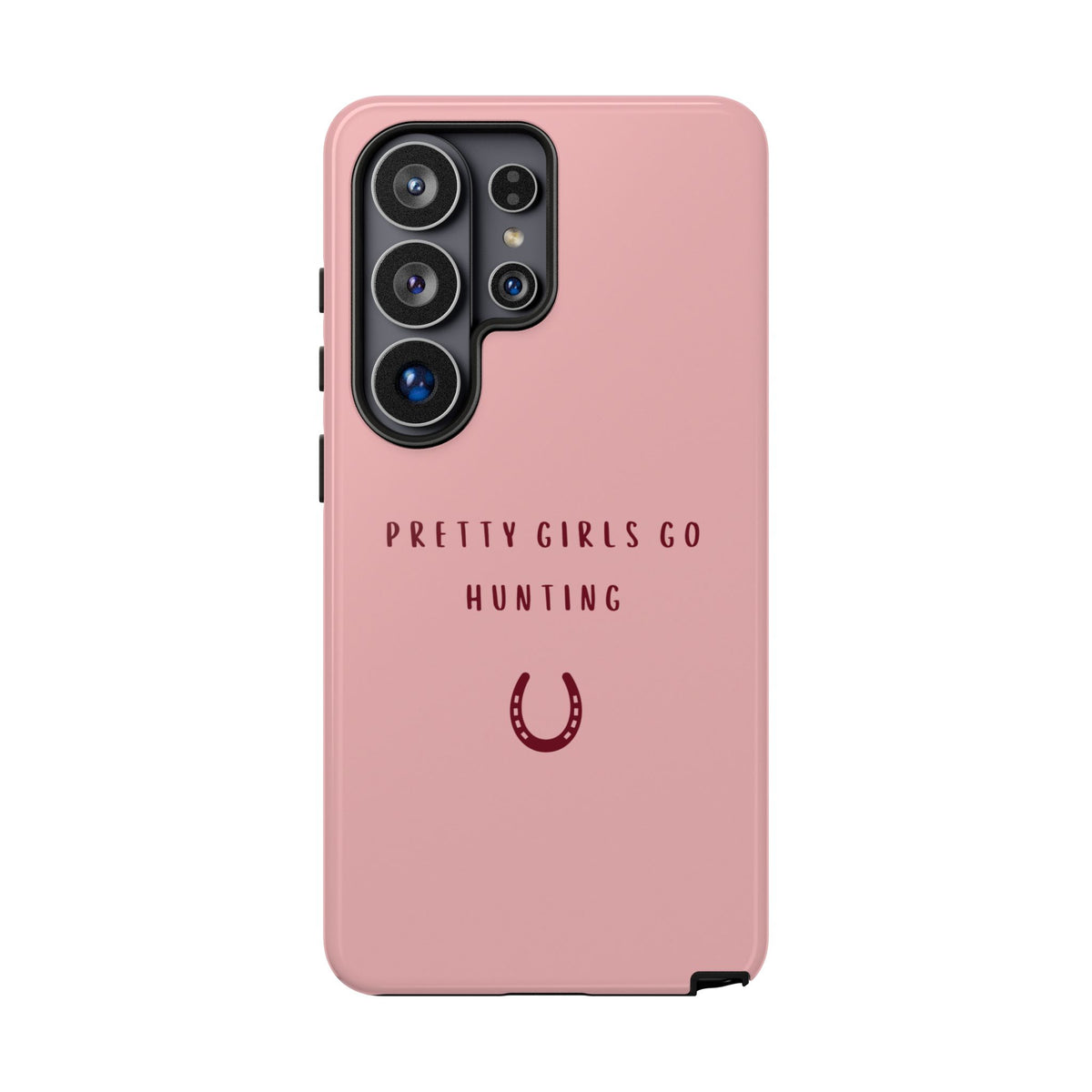 Pink & Burgundy 'Pretty Girls Go Hunting' (Horse Shoe)