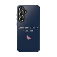 Navy & Pink 'Girls Just Want To Have Guns' Case (Partridge)