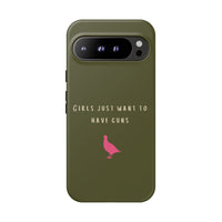 Green & Pink 'Girls Just Want To Have Guns' Case (Partridge)