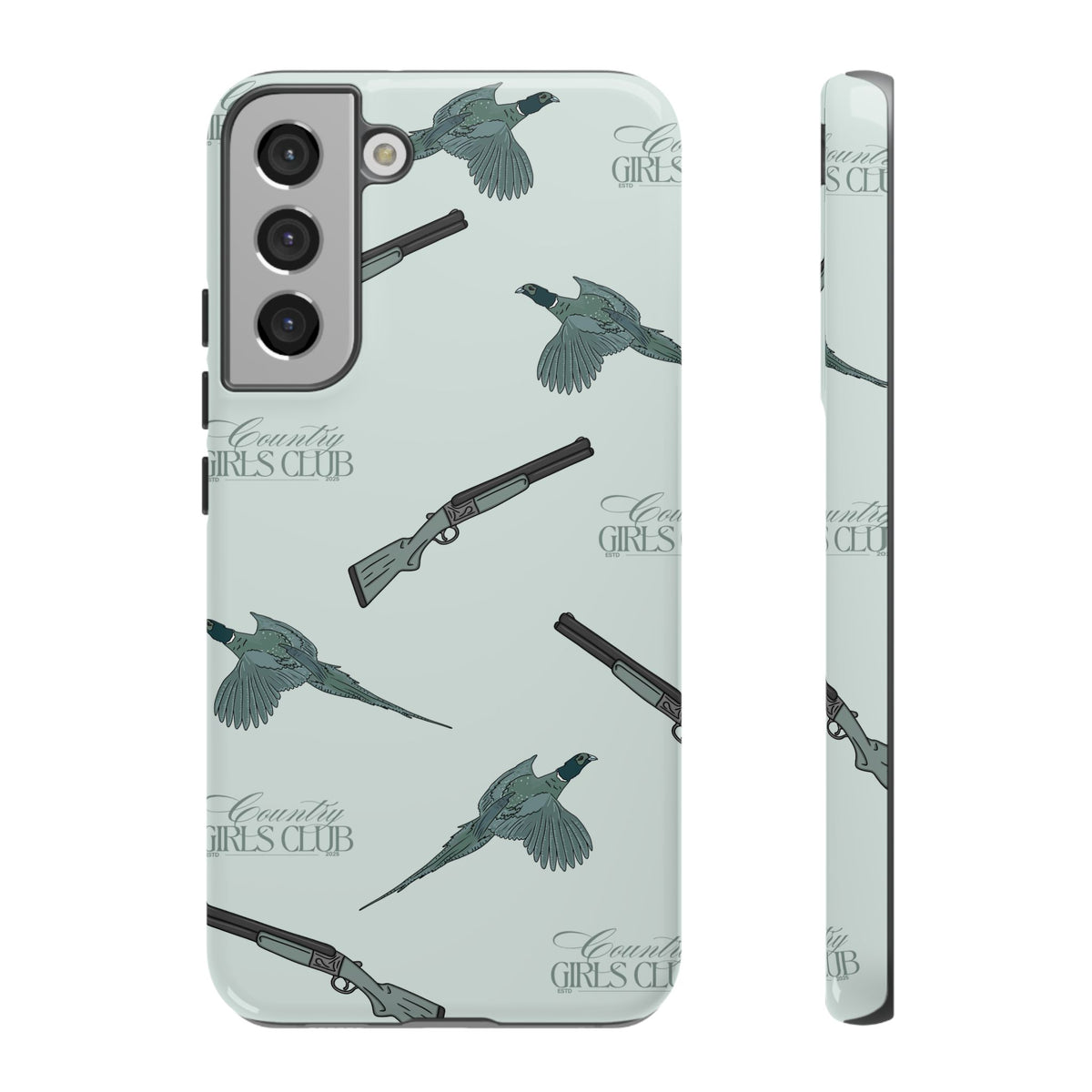 Blue 'Girls Pheasants & Shotguns' Case  | CGC x Country Cases
