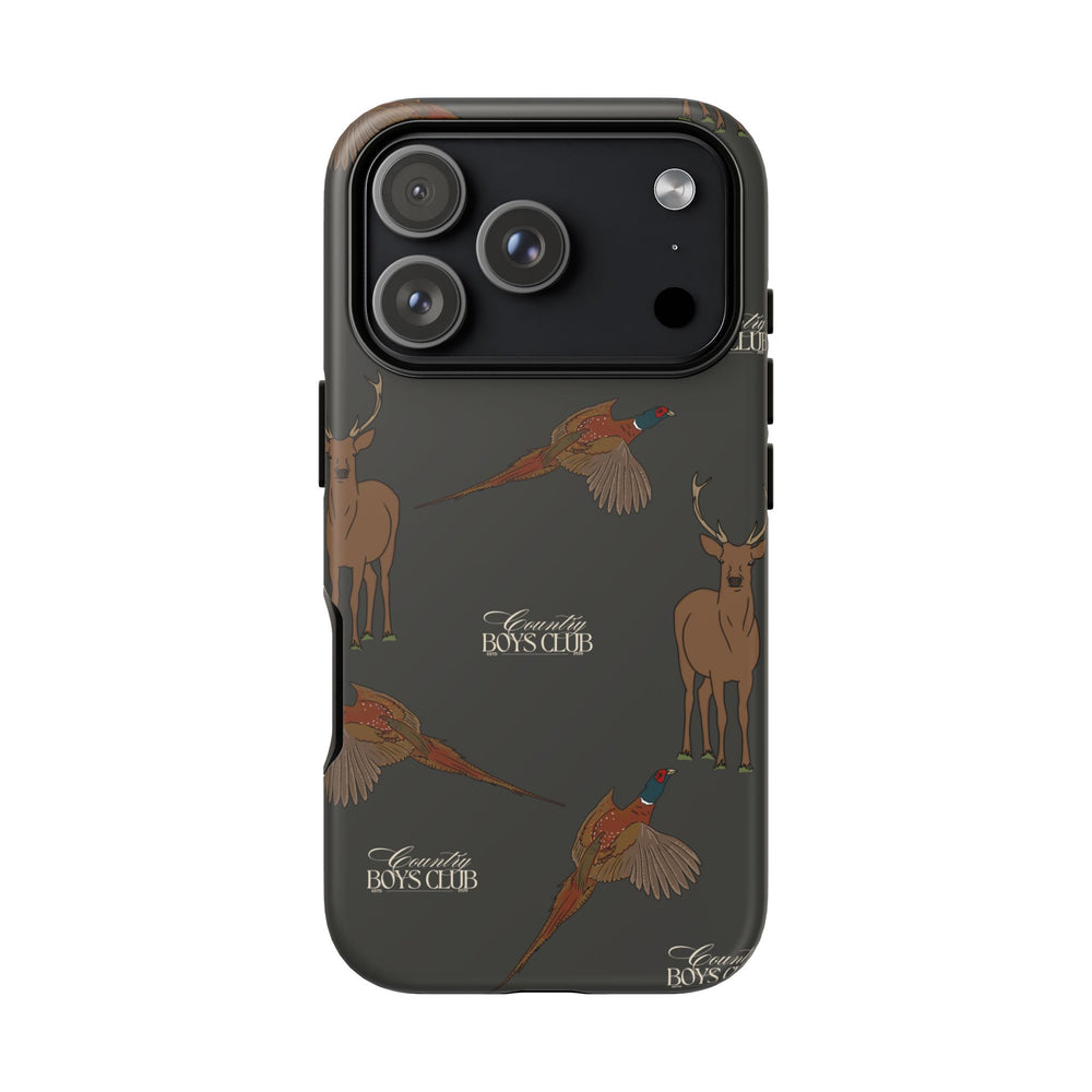 Charcoal 'Boys Stags & Pheasants' Case  | CBC x Country Cases