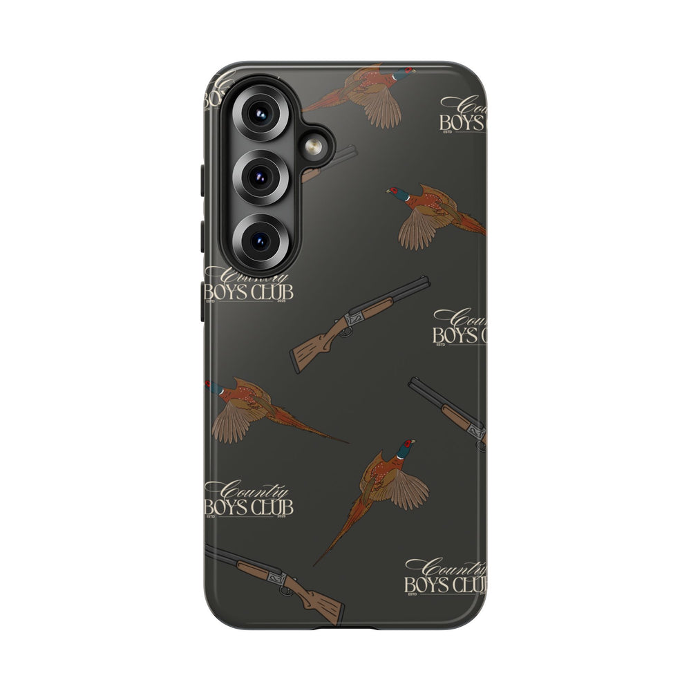 Charcoal 'Boys Pheasants & Shotguns' Case  | CBC x Country Cases