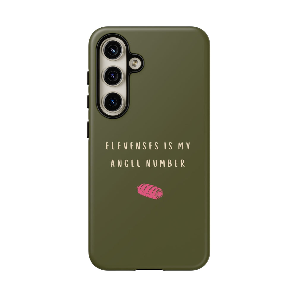 Green & Pink 'Elevenses Is My Angel Number' Case