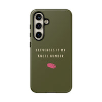 Green & Pink 'Elevenses Is My Angel Number' Case