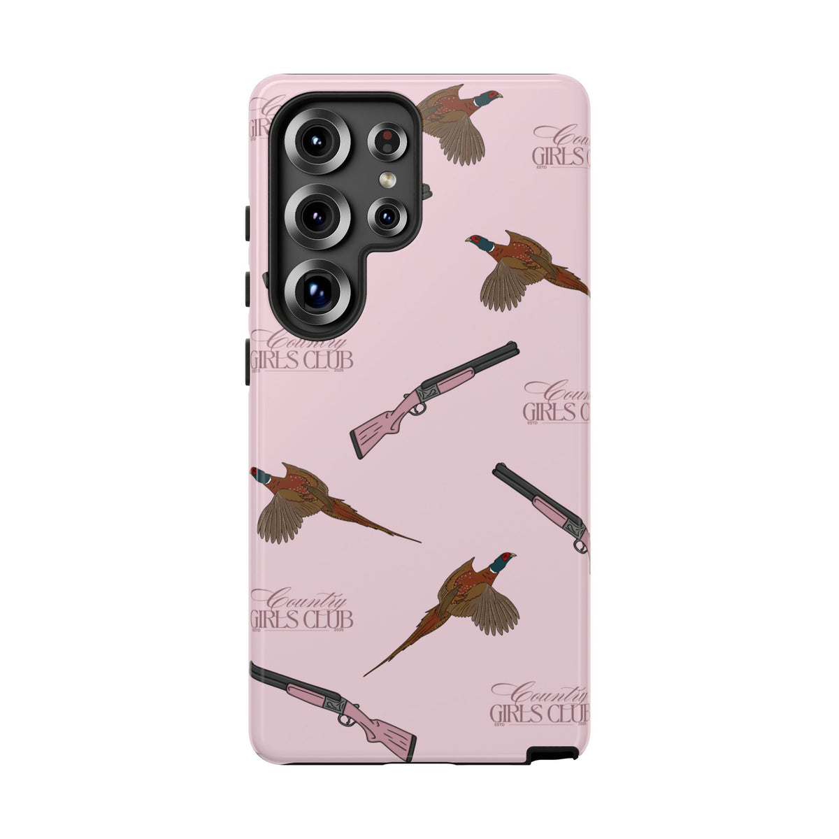 Pink 'Girls Pheasants & Shotguns' Case  | CGC x Country Cases