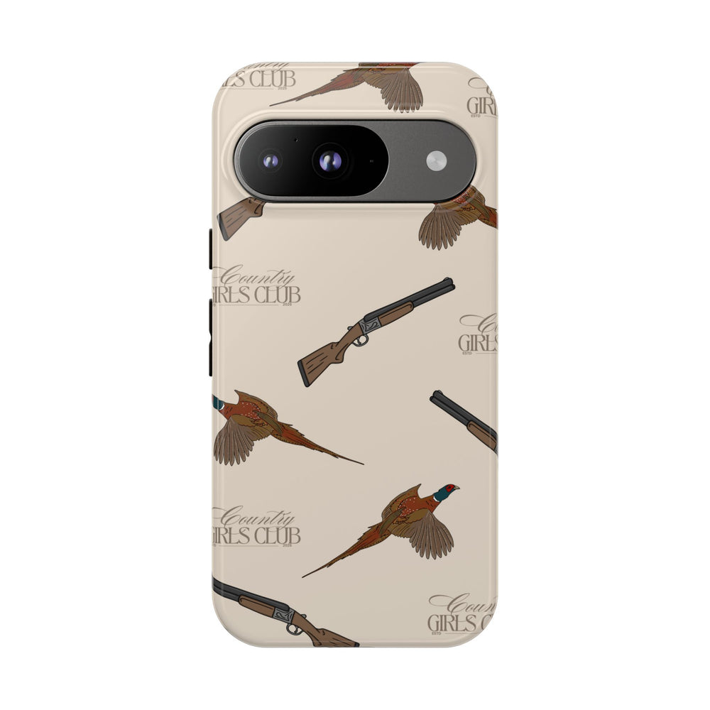 Beige 'Girls Pheasants & Shotguns' Case  | CGC x Country Cases