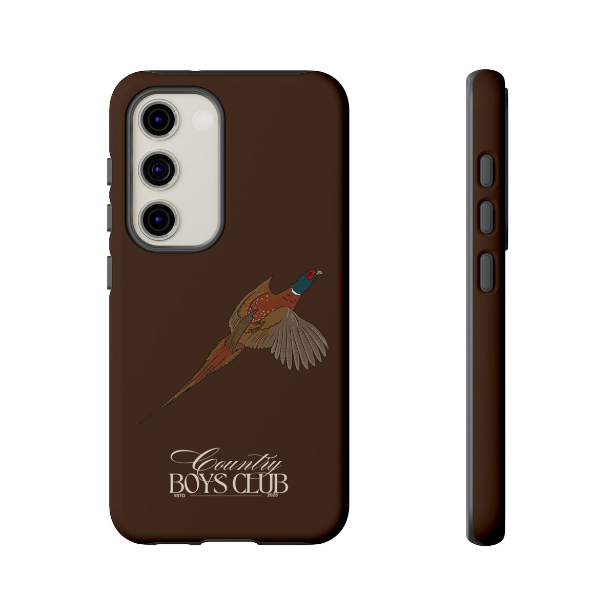 Chestnut Brown 'Country Boys Club Pheasant' Case  | CBC x Country Cases