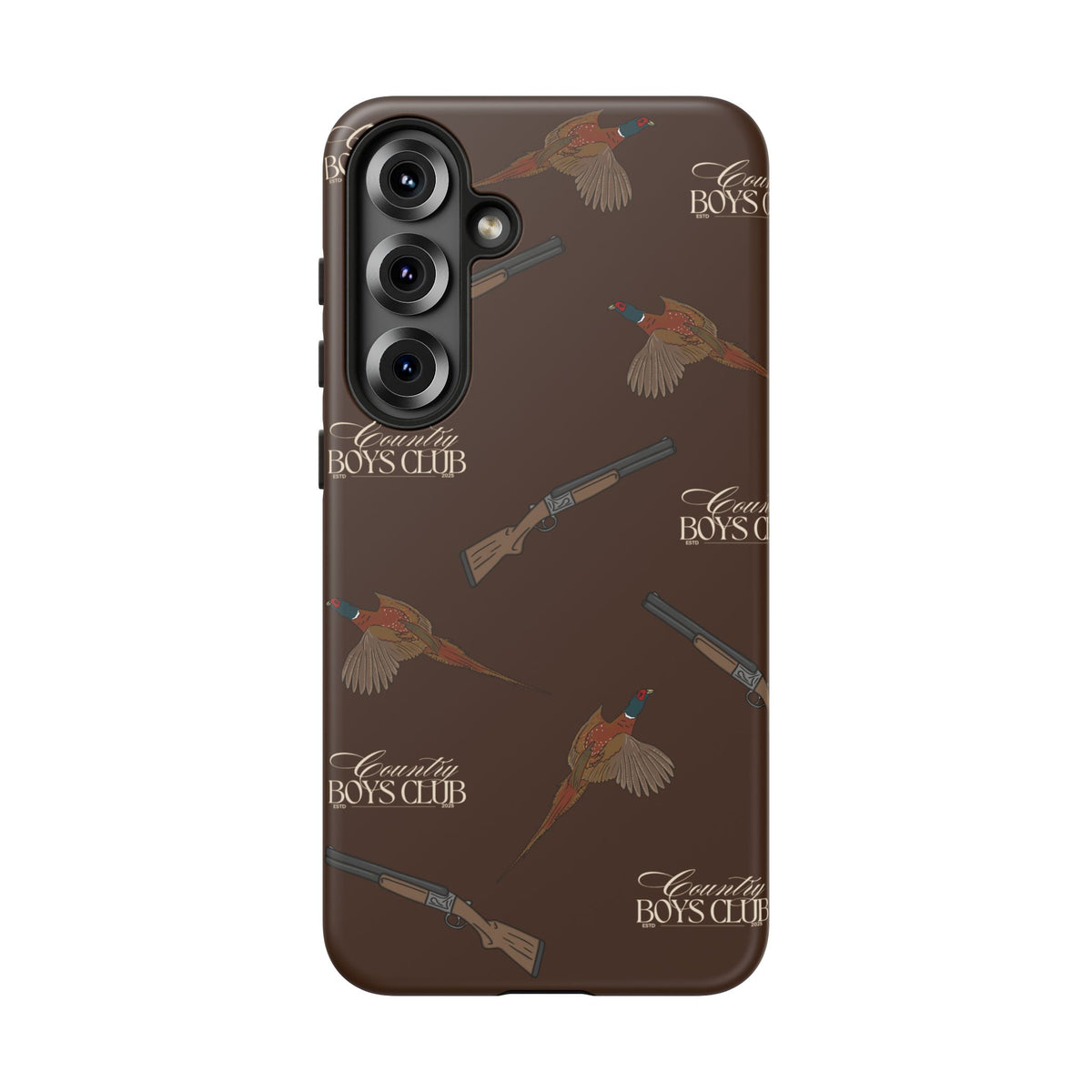 Chestnut Brown 'Boys Pheasants & Shotguns' Case  | CBC x Country Cases