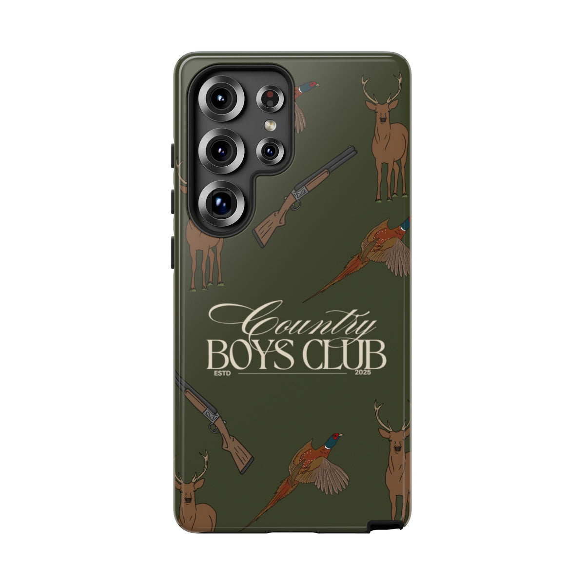 Forest Green Boys Love Guns Case  | CGC x Country Cases