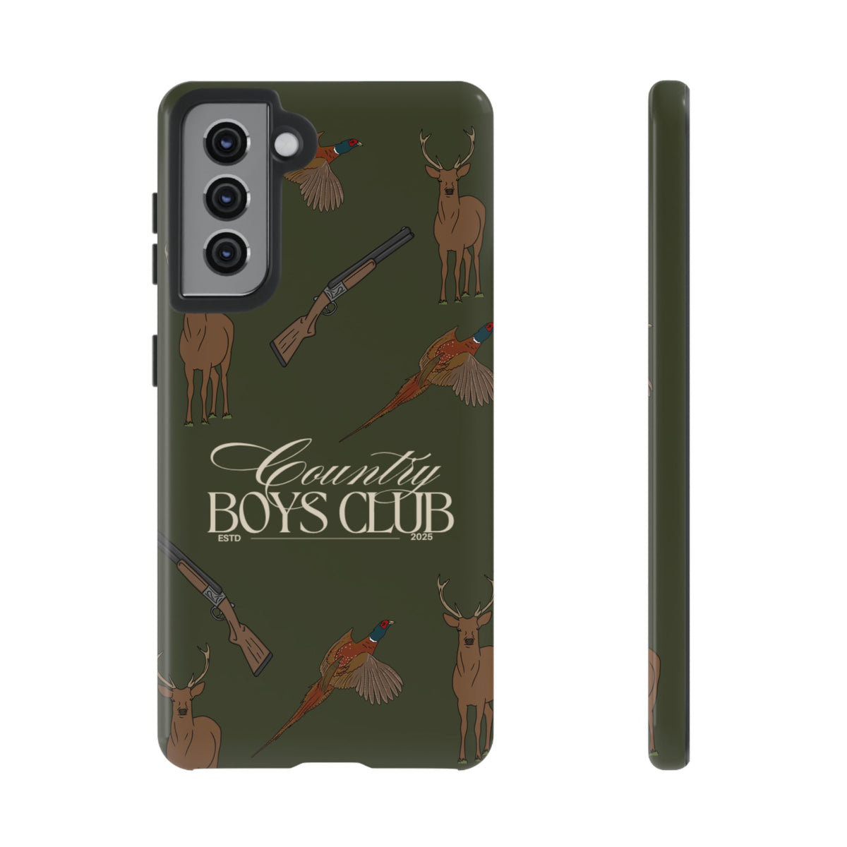 Forest Green Boys Love Guns Case  | CGC x Country Cases