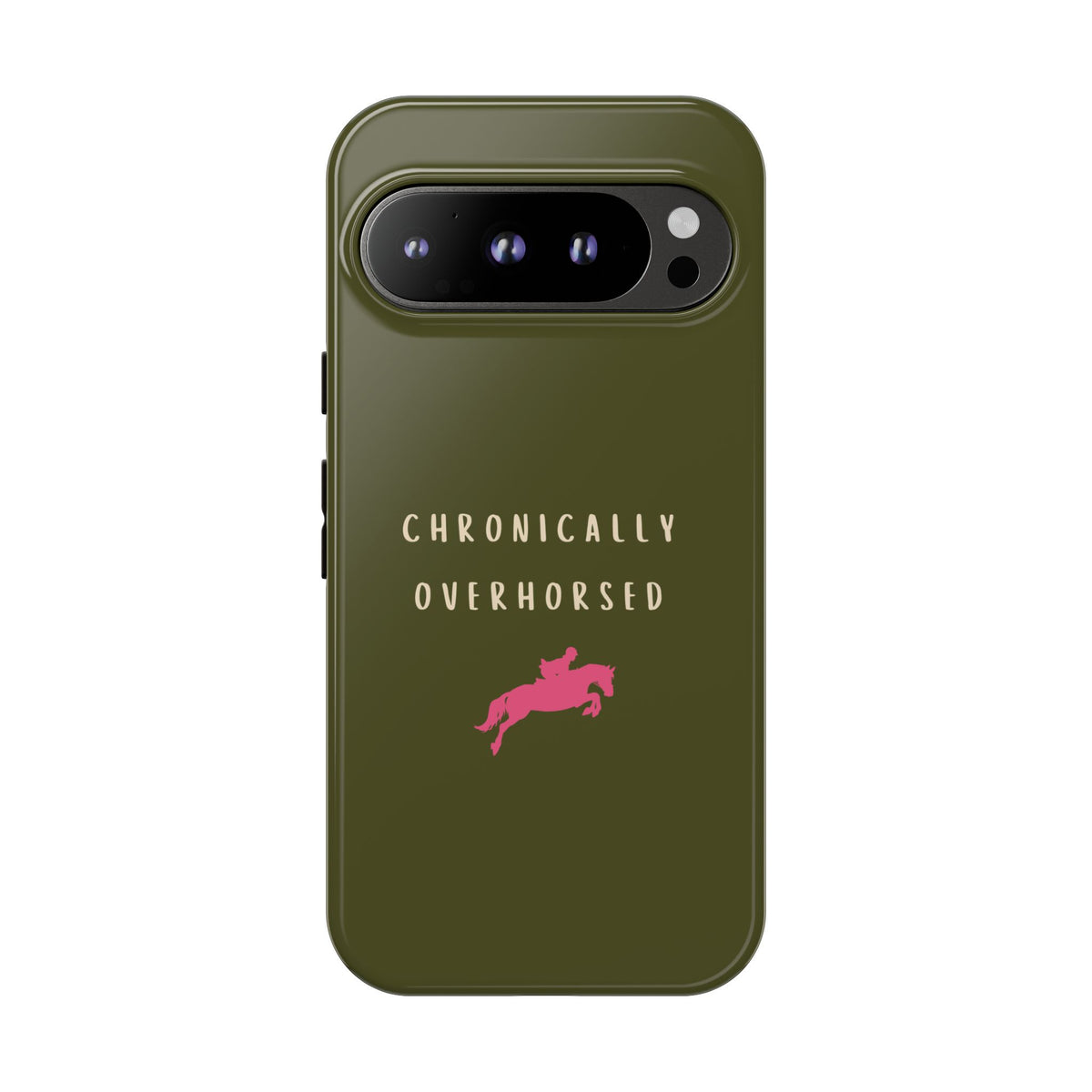 Green & Pink Chronically Overhorsed Case