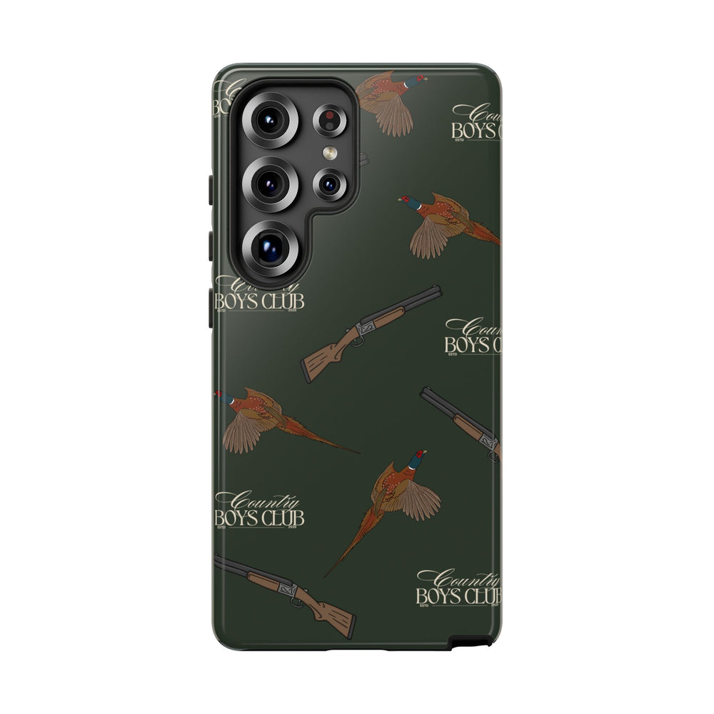Field Green 'Boys Pheasants & Shotguns' Case  | CBC x Country Cases