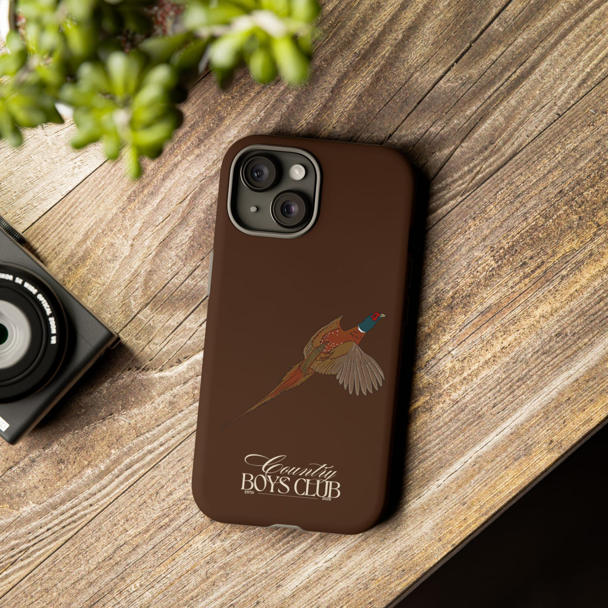 Chestnut Brown 'Country Boys Club Pheasant' Case  | CBC x Country Cases