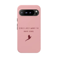 Pink & Burgundy 'Girls Just Want To Have Guns' Case (Pheasant)