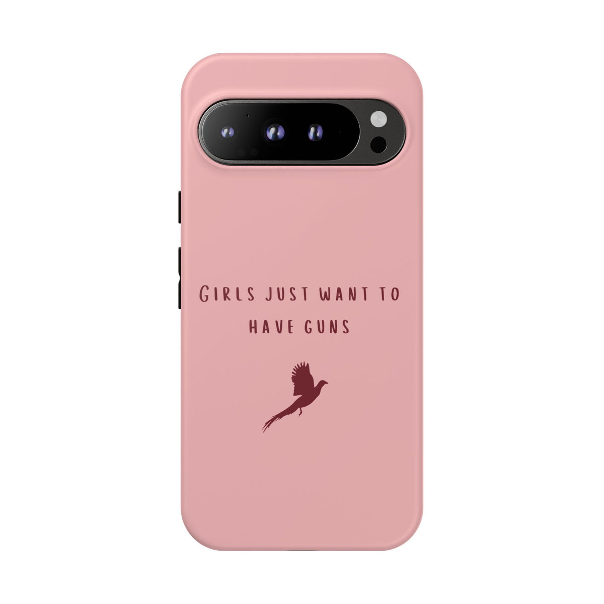 Pink & Burgundy 'Girls Just Want To Have Guns' Case (Pheasant)