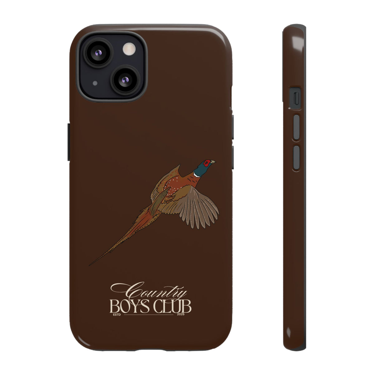 Chestnut Brown 'Country Boys Club Pheasant' Case  | CBC x Country Cases